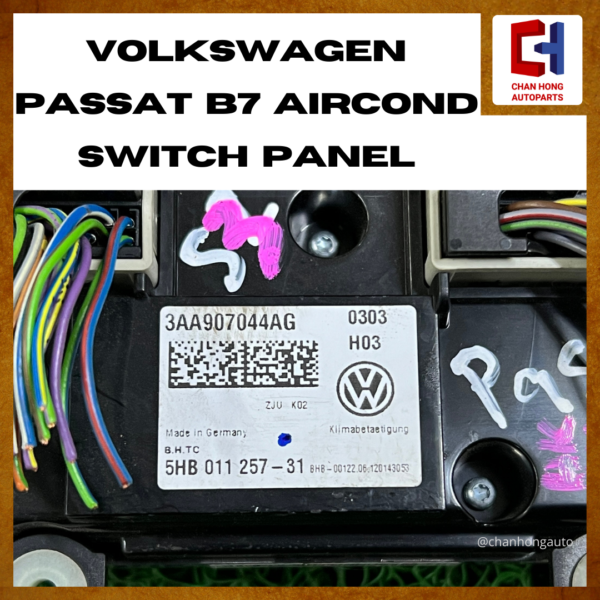Volkswagen Passat B7 Aircond Switch Panel [3AA907044AG][Original from Germany][Used] - Image 4