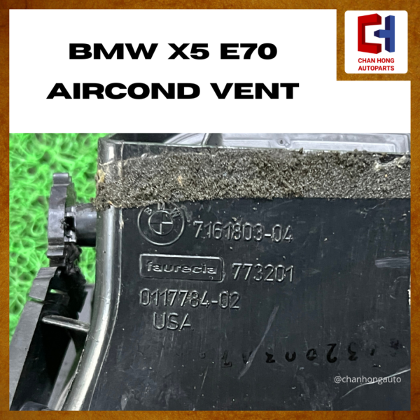 BMW X5 E70 Aircond Vent [7161803-04][Original from United States][Used] - Image 3