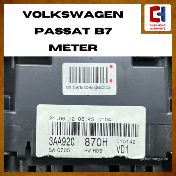 Volkswagen Passat B7 Meter [3AA920870H][Used] - Image 7