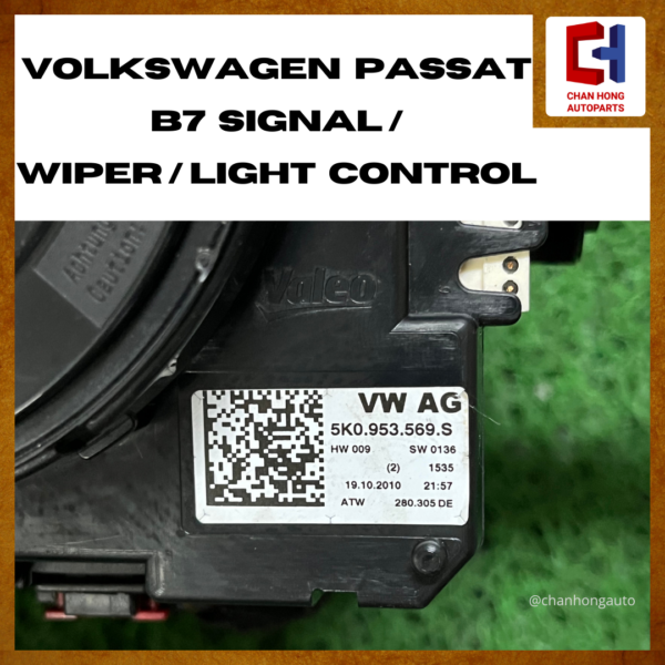 Volkswagen Passat B7 Signal / Wiper / Light Control [5K0953569][Original from Germany][Used] - Image 5