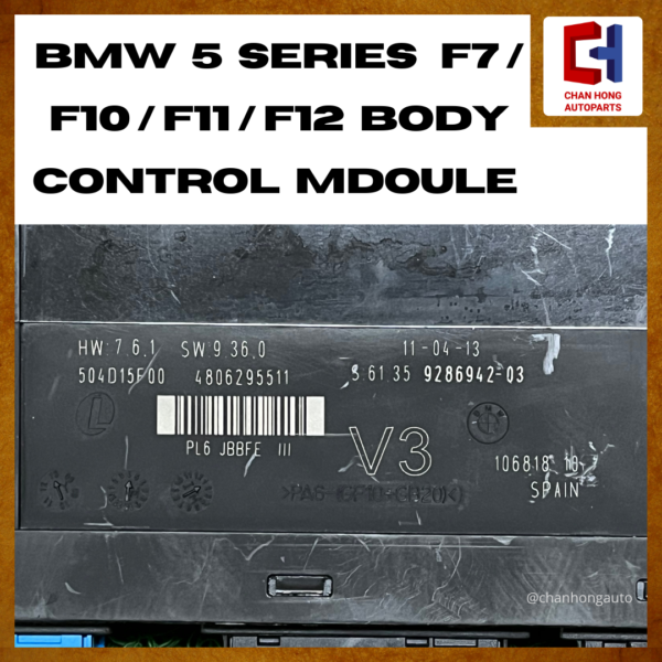 BMW 5 Series F7 / F10 / F11 / F12 Body Control Module [10681810][Original from Spain][Used] - Image 2