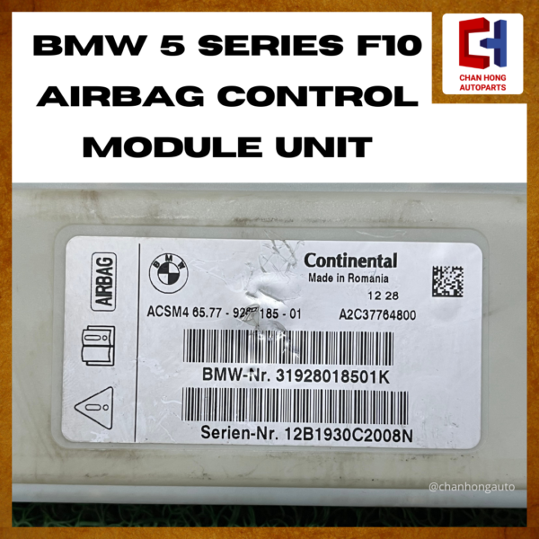 BMW 5 Series F10 Airbag Control Module Unit [6577928018501][Original from Romania][Used] - Image 2