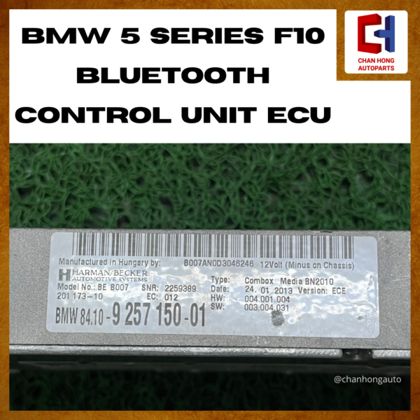 BMW 5 Series F10 Bluetooth Control Unit Ecu [925715001][Original from Hungary][Used] - Image 2