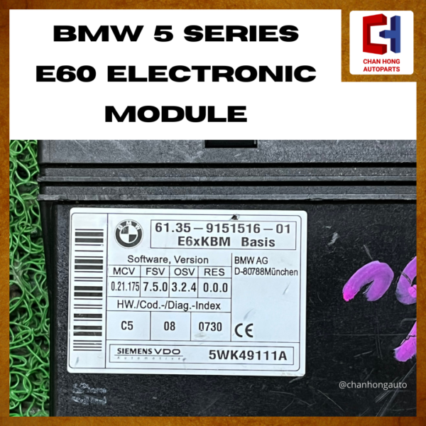BMW 5 Series E60 Electronic Module [6135915151601][Original from Germany][Used] - Image 2