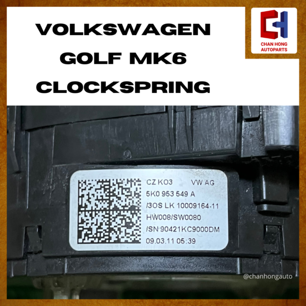 Volkswagen Golf MK6 Clockspring [5K0953549][Original][Used] - Image 4