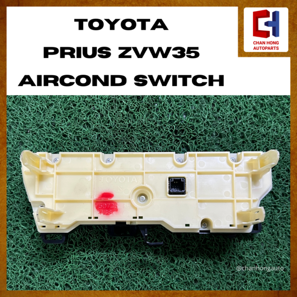 Toyota Prius ZVW35 Aircond Switch [75D725][Original from Japan][Used] - Image 2