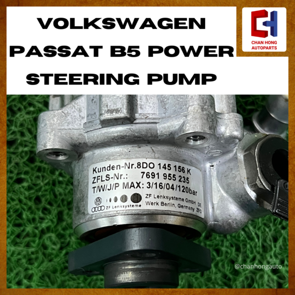 Volkswagen Passat B5 Hydraulic Power Steering Pump [8D0145156K][Original from Germany][Used] - Image 2