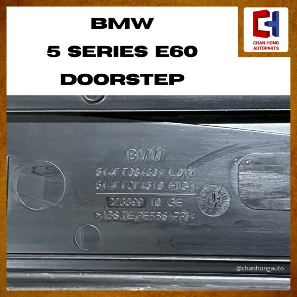 BMW 5 Series E60 Doorstep / Sill Scuff Plate [Original from Germany][Used] - Image 9