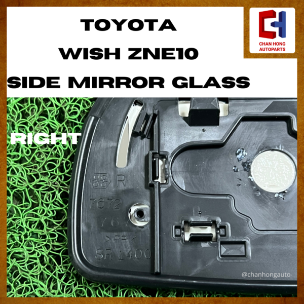 Toyota Wish ZNE10 Side Mirror Glass [7672672 / 7672767][Original from Japan][Used] - Image 4