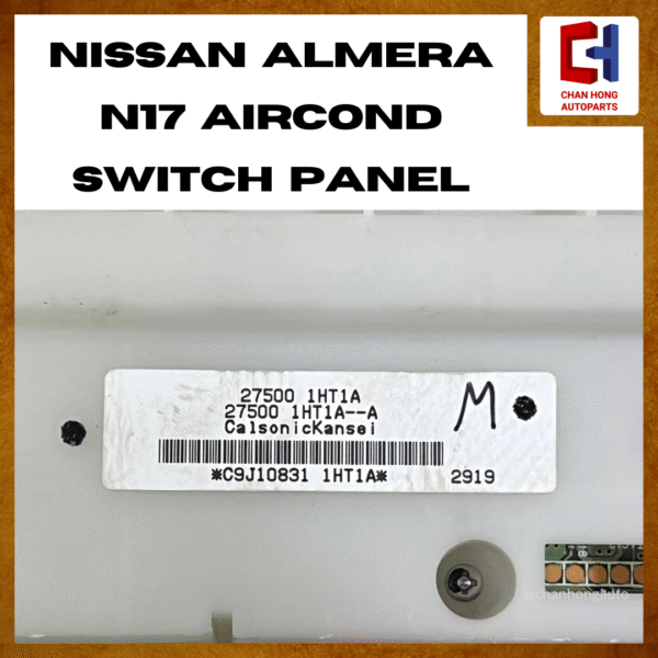 Nissan Almera N17 Aircond Switch Panel [27500 1HT1A][Original from Japan][Used] - Image 4