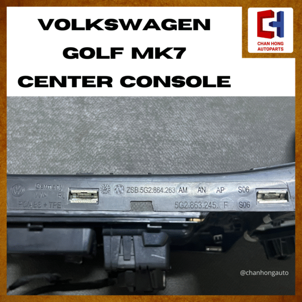 Volkswagen Golf MK7 Center Console [5G2863245][Original from Germany][Used] - Image 7