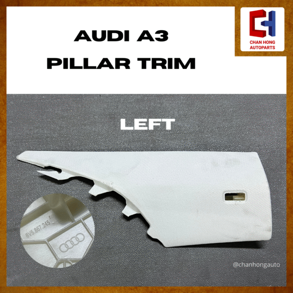Audi A3 Pillar Trim [8V5867245 / 8V5867246][Original from Portugal][Used] - Image 4