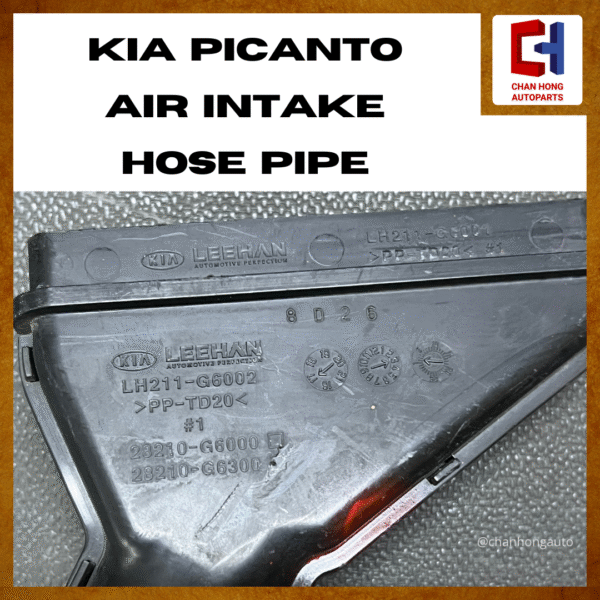 Kia Picanto Air Intake Hose Pipe [LH212-G6001][Original from South Korea][Used] - Image 4