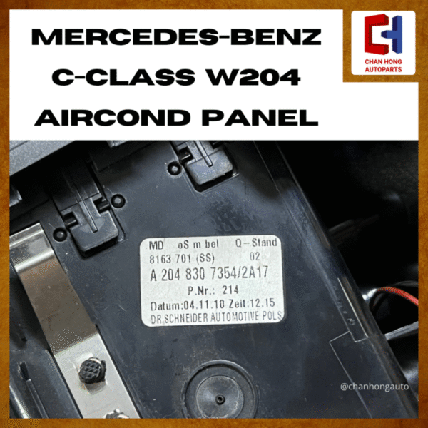 Mercedes-Benz C-Class W204 Aircond Panel [A2048307354/2A17][Original from Germany 🇩🇪][Used] - Image 4