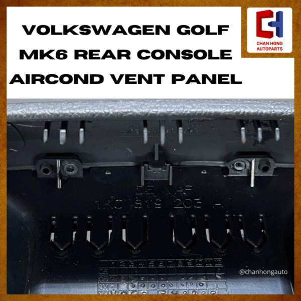 Volkswagen Golf MK6 Rear Console Aircond Vent Panel [1K0819203][Original from Germany 🇩🇪][Used] - Image 6